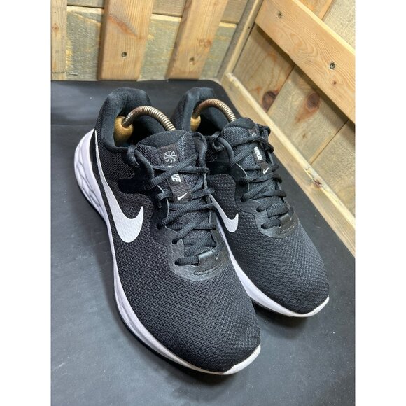 Nike Mens Revolution 6 Running Shoes DD8475-003 Black/White Size 9.5 Wide - Picture 2 of 10